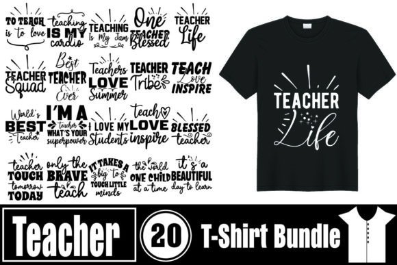 About Teacher T-Shirt Bundle Graphics