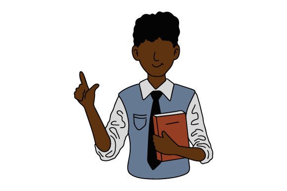 African-American Teacher Male Crafts Work