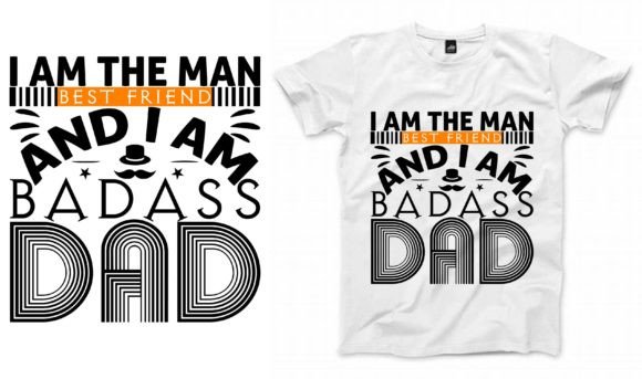 Fathers Day T-shirt Design: Graphics and Print Templates