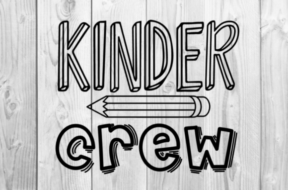 Kinder Crew Svg: A Playful Graphic Design Asset for T-Shirt Creations