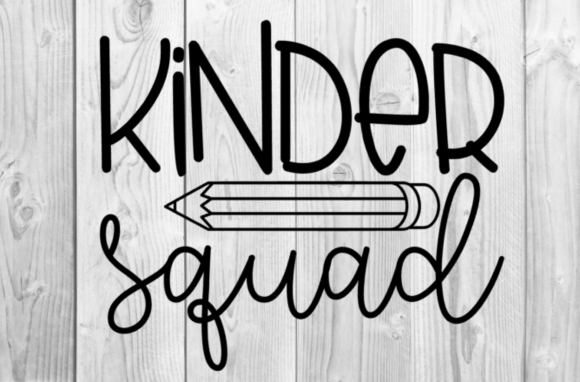 Kinder Squad: A Casual Graphic Design Asset for Team Spirit and Brand Consistency