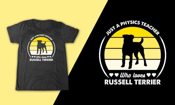 Physics Teacher Loves Russell Terrier Graphics