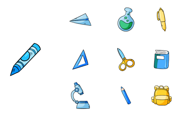 School Set Bundle: A Versatile Graphic Design Asset for Creative Sellers