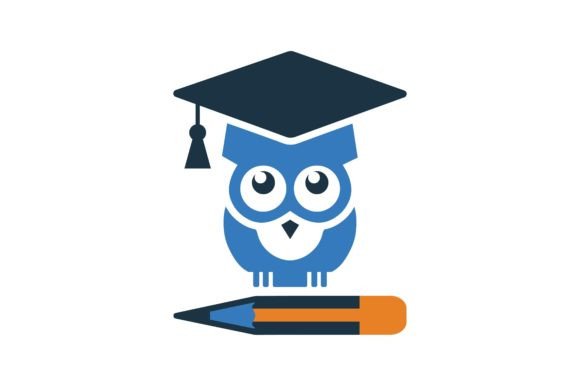 Smart, Teacher, Owl Icon for Embroidery Projects